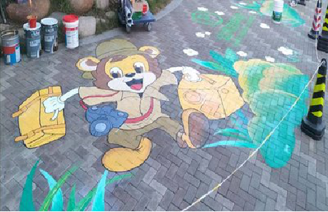 宣汉夏季画地面彩绘会遇到的问题