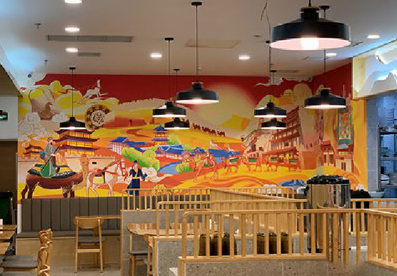 宣汉商业空间彩绘介绍。