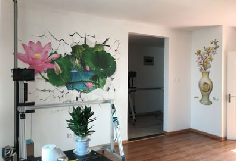 宣汉墙体彩绘相比墙纸的优势。