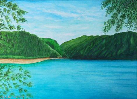 宣汉在墙绘中，如何绘画绿水青山？