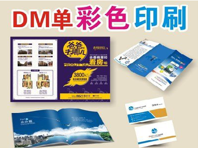 宣汉单页印刷，色彩搭配简单。